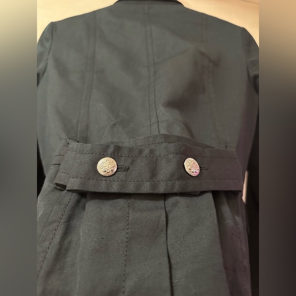 Robert Rodriguez Black Military Blazer Jacket - Double Breasted Silver Buttons - Picture 5 of 5